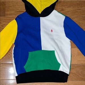 Polo by Ralph Lauren Colorblock Hoodie - Blue, Yellow, Green, White
